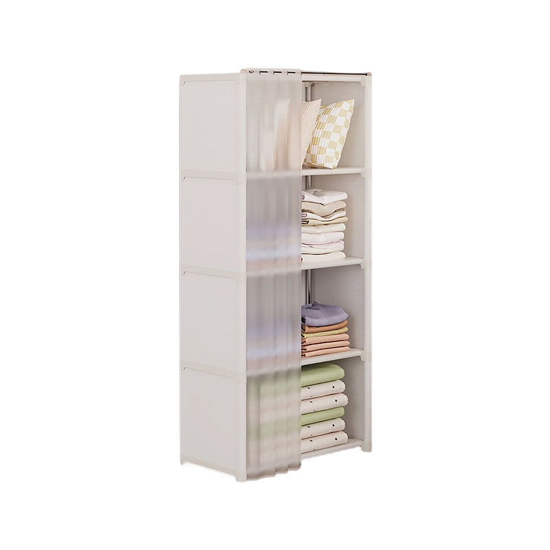 Platzsparender, staubdichter Kleiderschrank mit mehreren Ebenen
