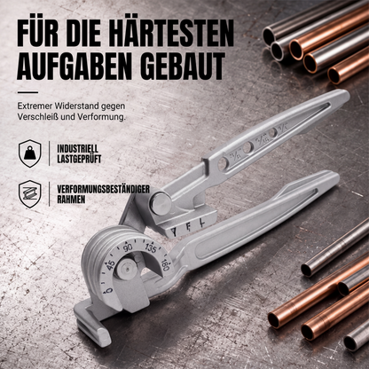 ⚙️🔩 3‑in‑1 Manuelle Rohrbiegemaschine 🛠️ Hand Rohr‑Biegewerkzeug für Heim‑ & Werkstattgebrauch