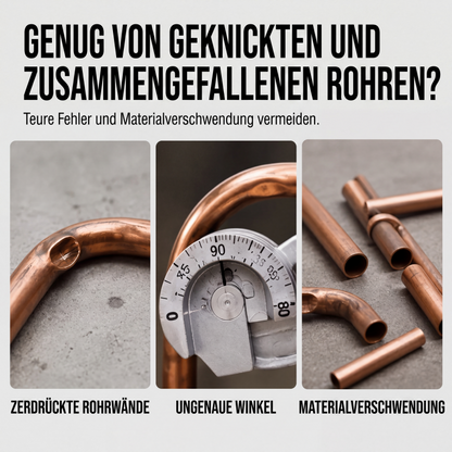 ⚙️🔩 3‑in‑1 Manuelle Rohrbiegemaschine 🛠️ Hand Rohr‑Biegewerkzeug für Heim‑ & Werkstattgebrauch