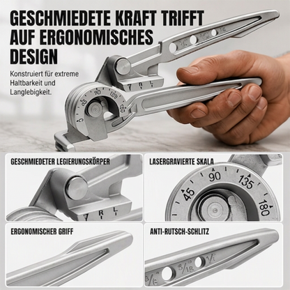 ⚙️🔩 3‑in‑1 Manuelle Rohrbiegemaschine 🛠️ Hand Rohr‑Biegewerkzeug für Heim‑ & Werkstattgebrauch