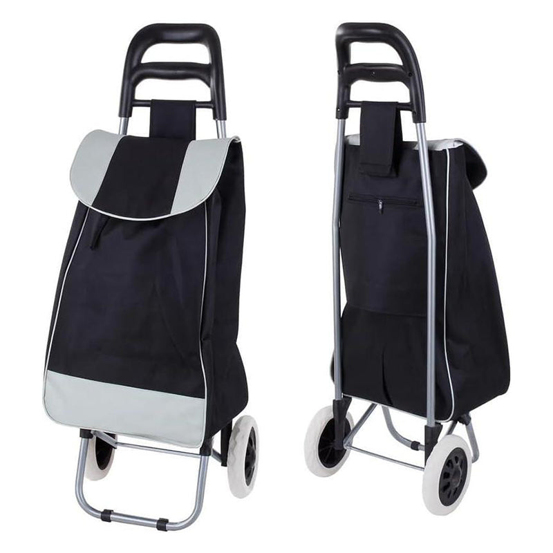 🛒 Tragbarer Einkaufswagen mit Rollen – Faltbarer Einkaufstrolley für Einkäufe mit großer Tasche & Teleskopgriff
