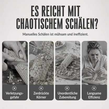 🌽 Manueller Maisabstreifer für Zuhause und Küche – Küchenhelfer zum einfachen Entkörnen von Maiskolben, ergonomisch & spülmaschinenfest