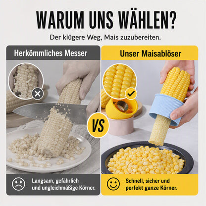 🌽 Manueller Maisabstreifer für Zuhause und Küche – Küchenhelfer zum einfachen Entkörnen von Maiskolben, ergonomisch & spülmaschinenfest