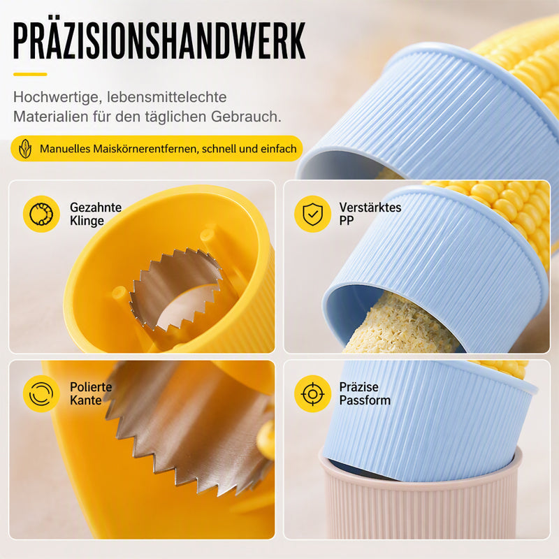 🌽 Manueller Maisabstreifer für Zuhause und Küche – Küchenhelfer zum einfachen Entkörnen von Maiskolben, ergonomisch & spülmaschinenfest