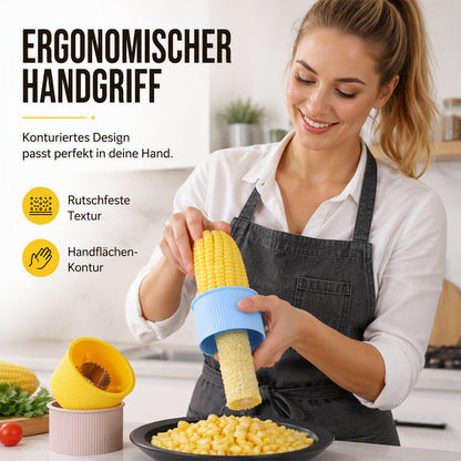 🌽 Manueller Maisabstreifer für Zuhause und Küche – Küchenhelfer zum einfachen Entkörnen von Maiskolben, ergonomisch & spülmaschinenfest