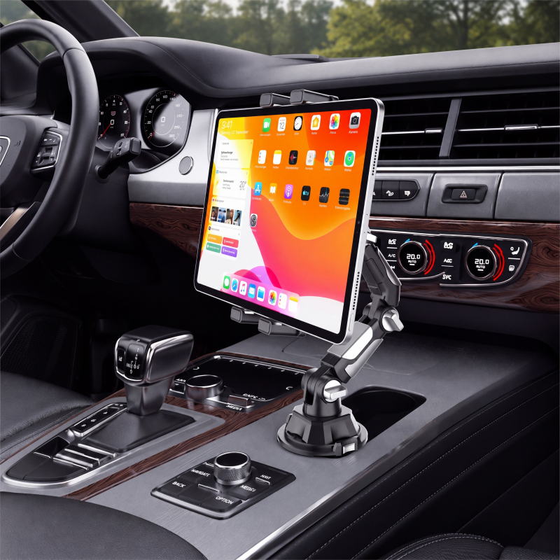 📱 Faltbarer Tablet-Halter für den Auto-Getränkehalter