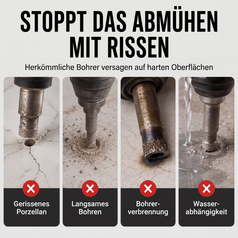 ⏳🔥 NUR FÜR KURZE ZEIT 50% RABATT! ⏰ 12-teiliges Trocken-Diamant-Lochsägen-Set für Fliesen (6-35 mm)