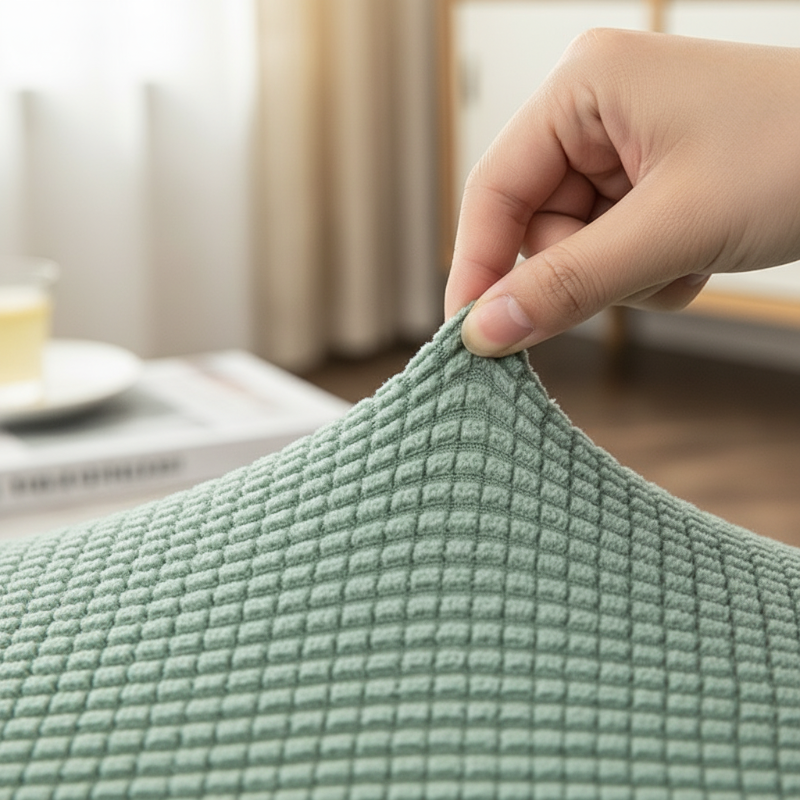 💯Jacquard‑gestrickter elastischer Sofabezug