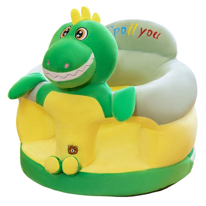 🐻 Cartoon‑Baby‑Stützsofa – Anti‑Roll‑Sitzsessel für Babys mit stabiler Rückenlehne, weicher Plüsch‑Bodensitz für Kleinkinder