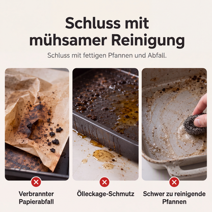 Wiederverwendbare antihaftbeschichtete Backmatte aus Silikon