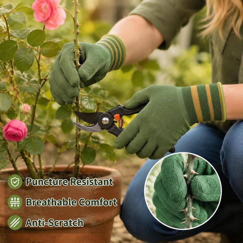 🧤 50 % RABATT! 🌱 Schützt Ihre Hände bei der Gartenarbeit – Robuste Gartenhandschuhe aus Gummi, rutschfest, abriebfest, geeignet für Pflanzenpflege und Beschneiden