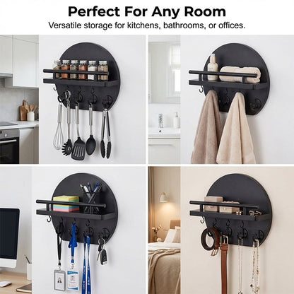 🔑 Wandmontierter Schlüsselhalter mit Ablage & Haken – praktische Aufbewahrungslösung für Flur, Küche & Büro 🏠✨
