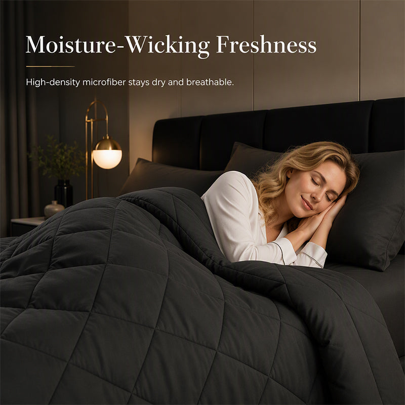 🛏️50 % RABATT⏰ 3‑teiliges gestepptes Bettwäsche‑Set, weich & gemütlich fürs Schlafzimmer