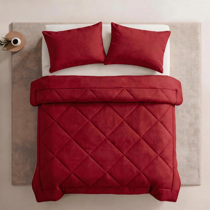 🛏️50 % RABATT⏰ 3‑teiliges gestepptes Bettwäsche‑Set, weich & gemütlich fürs Schlafzimmer