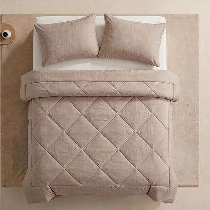 🛏️50 % RABATT⏰ 3‑teiliges gestepptes Bettwäsche‑Set, weich & gemütlich fürs Schlafzimmer