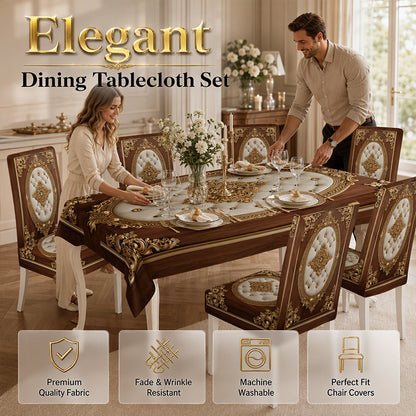 ⏳Zeitlich begrenzter 50% Rabatt⏰Elegantes Esstisch-Tischdecken-Set🥂