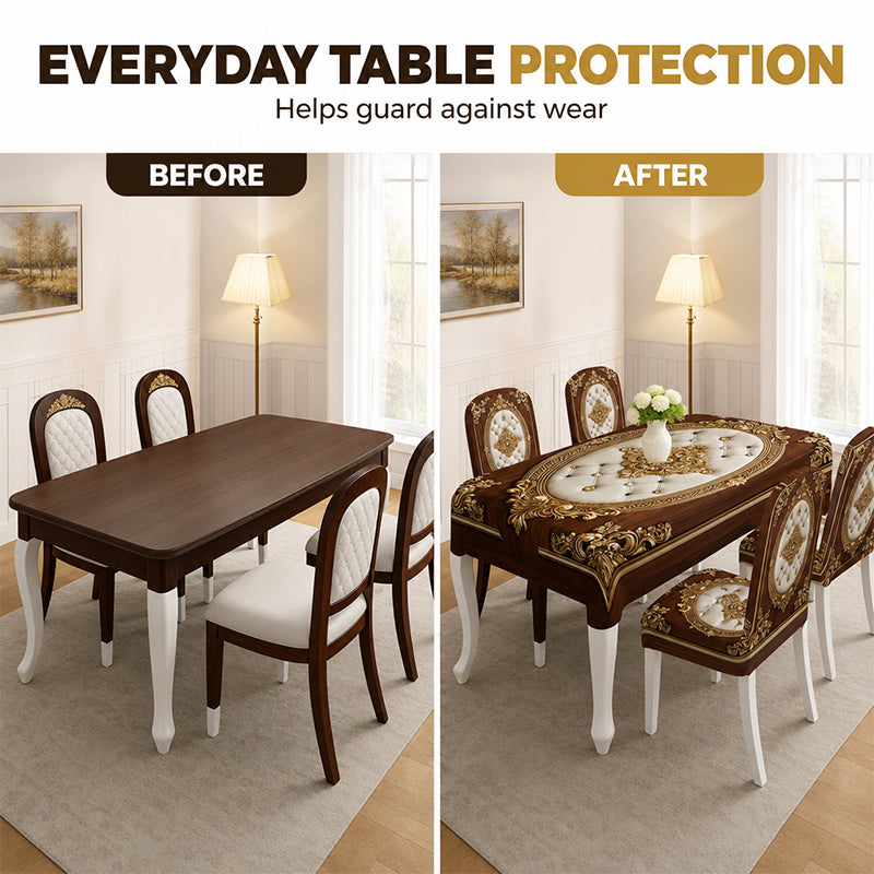 ⏳Zeitlich begrenzter 50% Rabatt⏰Elegantes Esstisch-Tischdecken-Set🥂