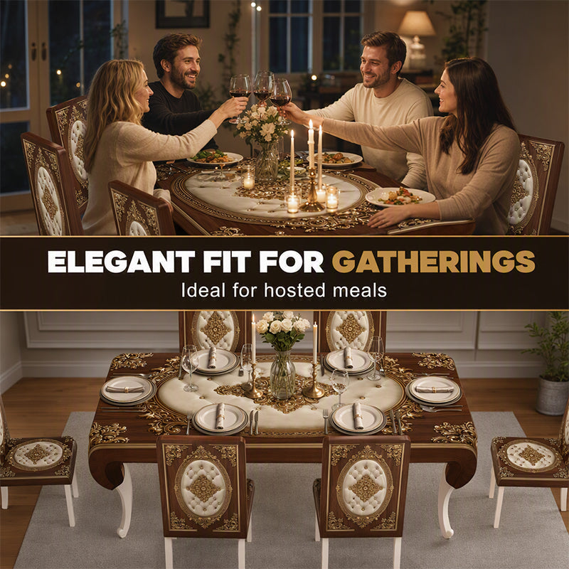 ⏳Zeitlich begrenzter 50% Rabatt⏰Elegantes Esstisch-Tischdecken-Set🥂