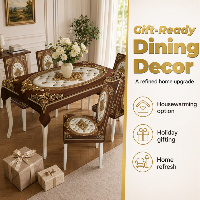 ⏳Zeitlich begrenzter 50% Rabatt⏰Elegantes Esstisch-Tischdecken-Set🥂