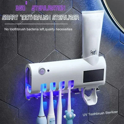 🦷🚿 UV-Zahnbürsten-Sterilisator & Halter zur Wandmontage