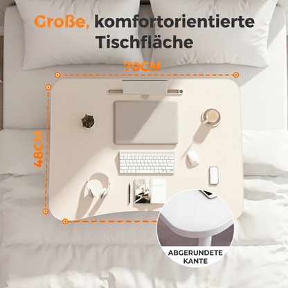 Klappbarer Laptop-Bettisch mit Becherhalter