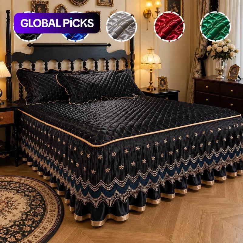 🛏️ 50 % RABATT! 🧵 Gesteppter Bettrock – atmungsaktiv, vollflächige Abdeckung & einfache Montage ✨