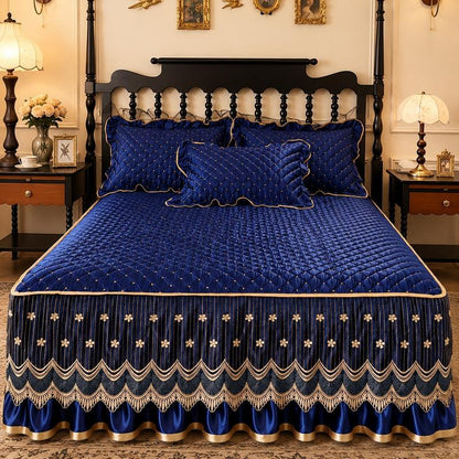 🛏️ 50 % RABATT! 🧵 Gesteppter Bettrock – atmungsaktiv, vollflächige Abdeckung & einfache Montage ✨