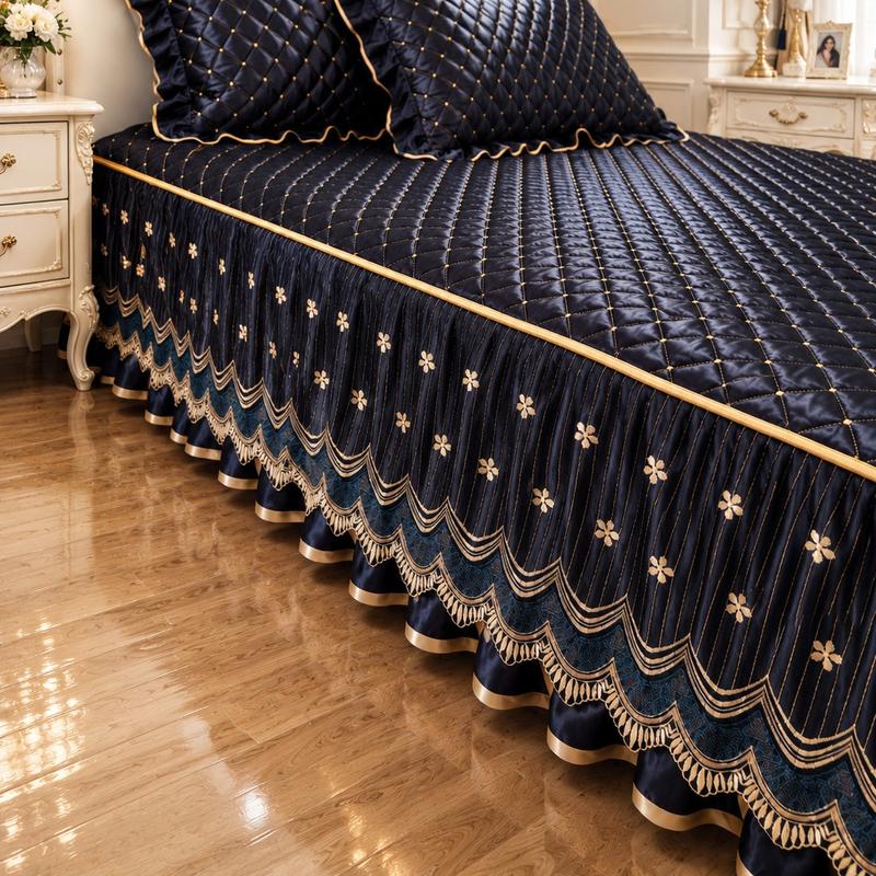 🛏️ 50 % RABATT! 🧵 Gesteppter Bettrock – atmungsaktiv, vollflächige Abdeckung & einfache Montage ✨
