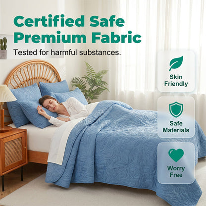 🛏️ Unifarbenes 4-teiliges Bettwäsche-Set aus 100 % Baumwolle  – unifarben, weich & atmungsaktiv