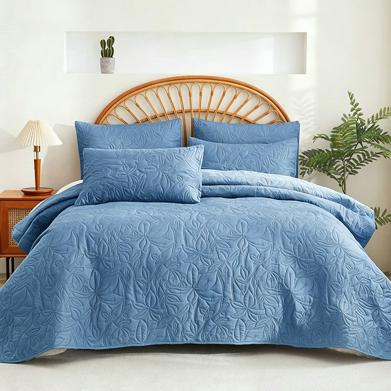 🛏️ Unifarbenes 4-teiliges Bettwäsche-Set aus 100 % Baumwolle  – unifarben, weich & atmungsaktiv