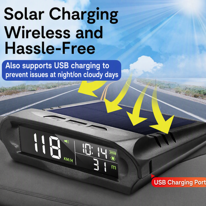 🔥Solange der Vorrat reicht 50 % Rabatt!🎉Solar-Auto-GPS-Head-Up-Display