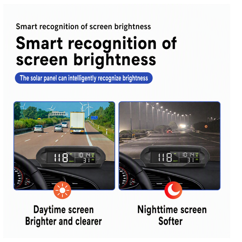 🔥Solange der Vorrat reicht 50 % Rabatt!🎉Solar-Auto-GPS-Head-Up-Display