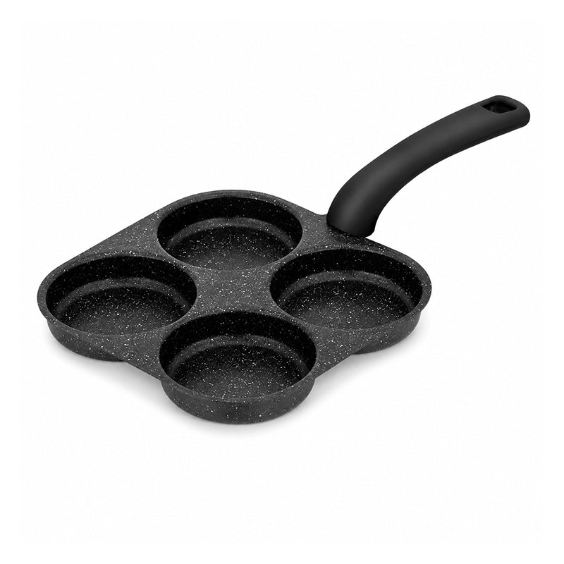 🍳 50 % sparen! 🥞 4‑Tassen‑Pfanne mit Antihaftbeschichtung – Perfekt fürs Frühstück, gleichmäßige Hitzeverteilung & müheloses Wenden ✨