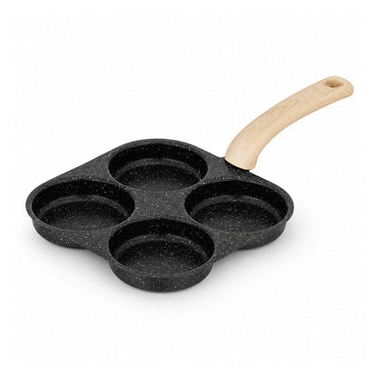 🍳 50 % sparen! 🥞 4‑Tassen‑Pfanne mit Antihaftbeschichtung – Perfekt fürs Frühstück, gleichmäßige Hitzeverteilung & müheloses Wenden ✨
