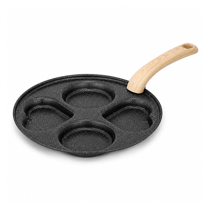 🍳 50 % sparen! 🥞 4‑Tassen‑Pfanne mit Antihaftbeschichtung – Perfekt fürs Frühstück, gleichmäßige Hitzeverteilung & müheloses Wenden ✨
