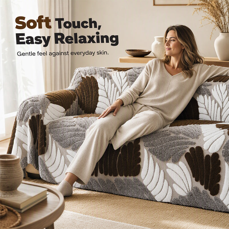 Eleganter rutschfester Sofa-Bezug aus Jacquard-Stoff