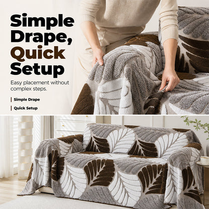 Eleganter rutschfester Sofa-Bezug aus Jacquard-Stoff