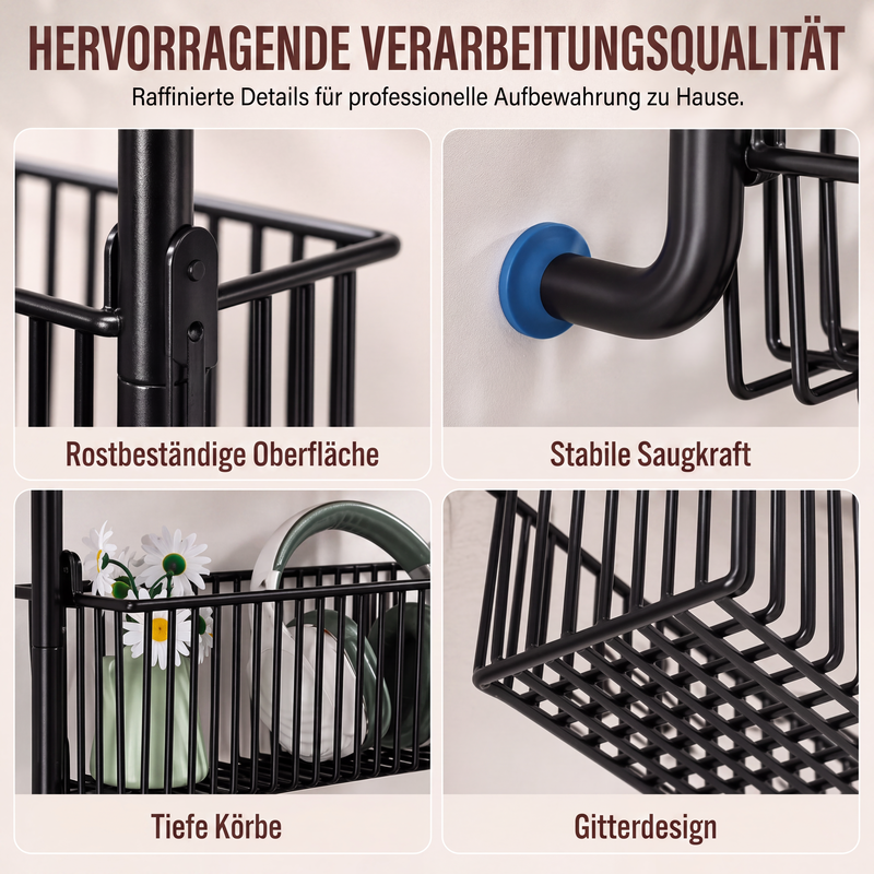 🔥 50% Rabatt – Tür-Hängeregal ohne Bohren mit mehreren Ablagekörben