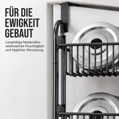 🔥 50% Rabatt – Tür-Hängeregal ohne Bohren mit mehreren Ablagekörben
