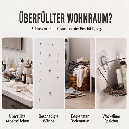 🔥 50% Rabatt – Tür-Hängeregal ohne Bohren mit mehreren Ablagekörben