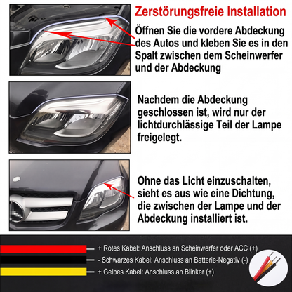 🚗 50% RABATT! 💡 Flexible LED-Fahrzeug-Blinkleuchte mit Fließeffekt
