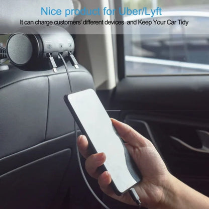 3-in-1 Auto-Ladegerät mit einziehbarem Kabel