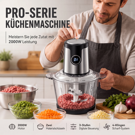 Multifunktionaler elektrischer Fleischwolf und Küchenmaschine