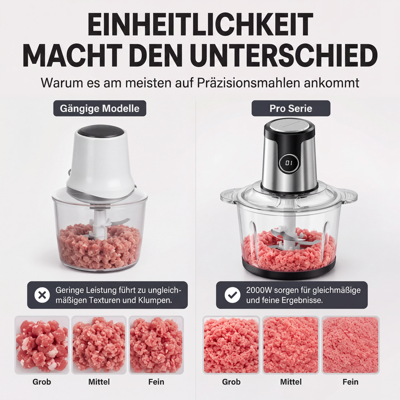Multifunktionaler elektrischer Fleischwolf und Küchenmaschine
