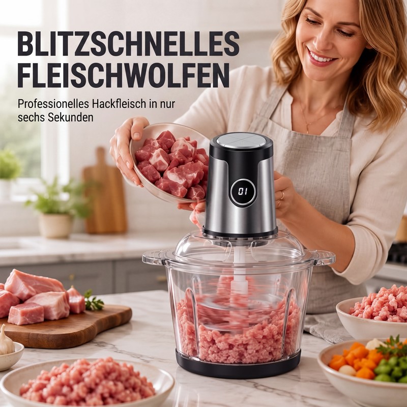 Multifunktionaler elektrischer Fleischwolf und Küchenmaschine