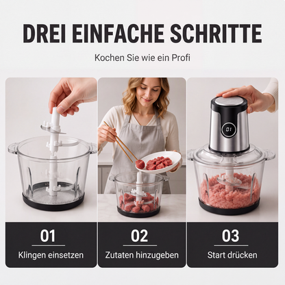 Multifunktionaler elektrischer Fleischwolf und Küchenmaschine