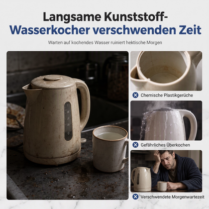 📢📢50 % RABATT !! ⏰2 l Glas-Wasserkocher mit großer Kapazität, automatischer Abschaltung und Überhitzungsschutz