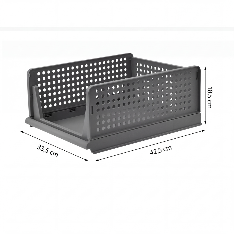 Stapelbarer Kleiderschrank-Organizer mit Schublade