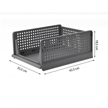 Stapelbarer Kleiderschrank-Organizer mit Schublade