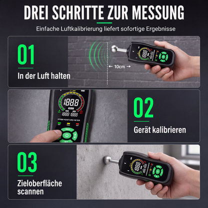 MT68 Pinloses kugelförmiges Sensor-Feuchtemessgerät für Wand, Putz, Spachtelmasse, Mauerwerk und Fliesenleckageprüfung